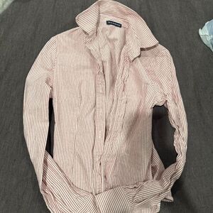 Brandy-melville Women's Red and Pink Shirt